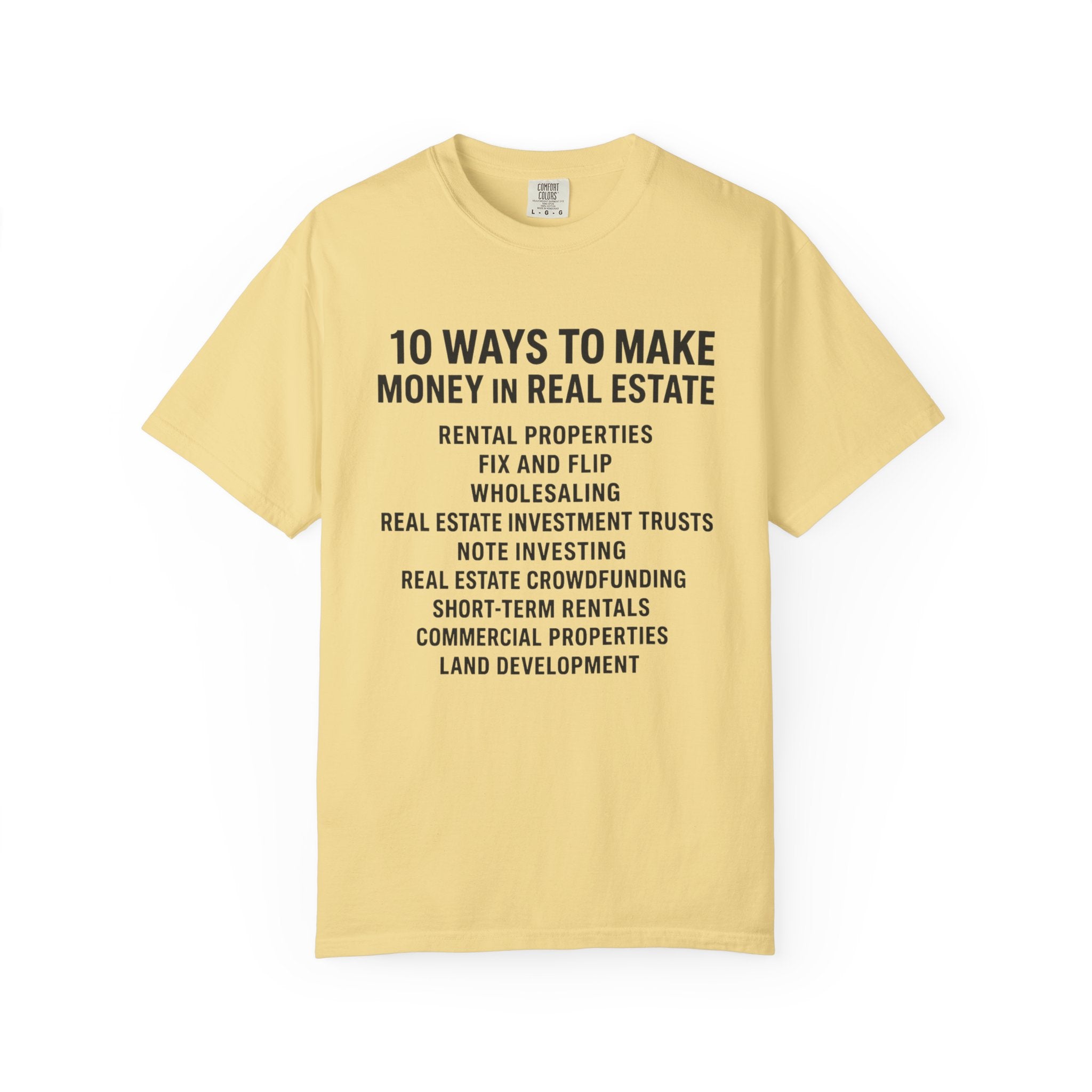 Real Estate Tips Unisex T-Shirt, Motivational Tee, Entrepreneur Gift, Money Making Shirt, Investing Humor Shirt