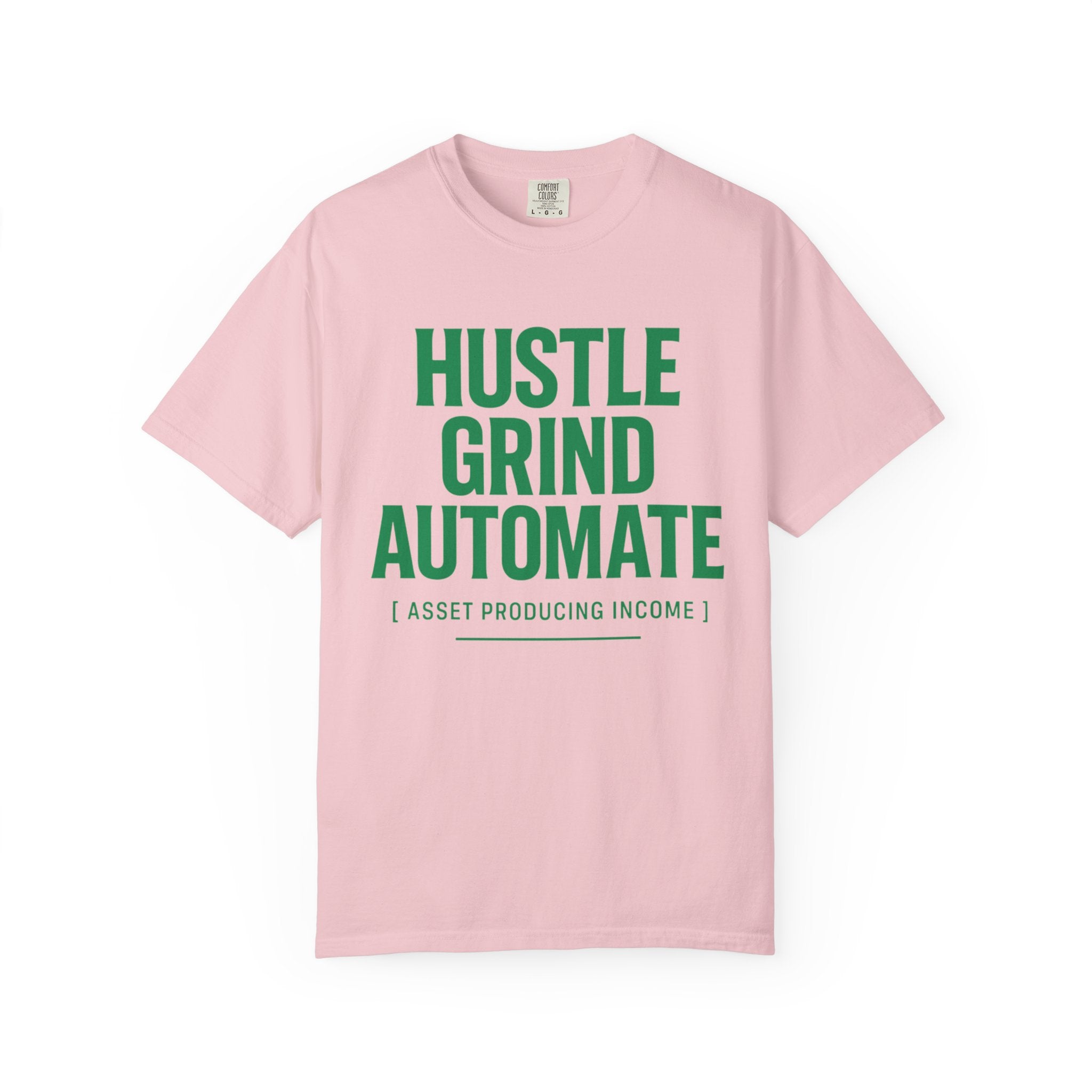 Motivational T-shirt, Hustle Grind Automate Shirt, Gift for Entrepreneurs, Affirmation Apparel, Work From Home Clothing