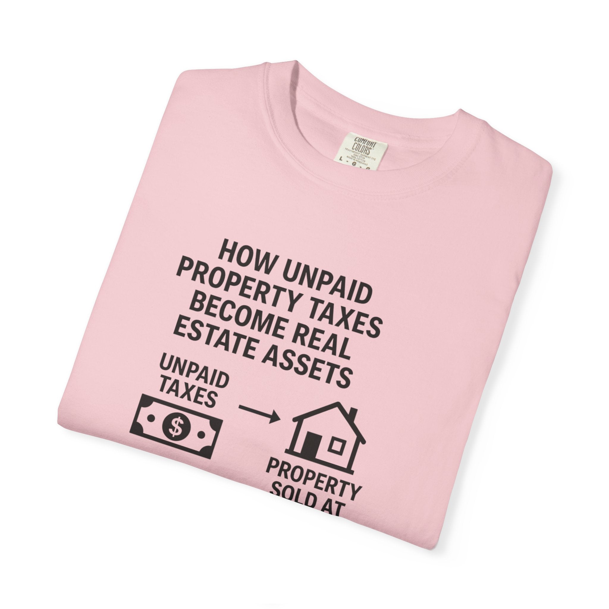 Educational Real Estate T-Shirt, Unisex Property Tax Tee, Gift for Investors, Tax Auction Shirt, Real Estate Learning Apparel