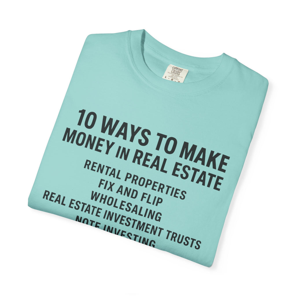Real Estate Tips Unisex T-Shirt, Motivational Tee, Entrepreneur Gift, Money Making Shirt, Investing Humor Shirt