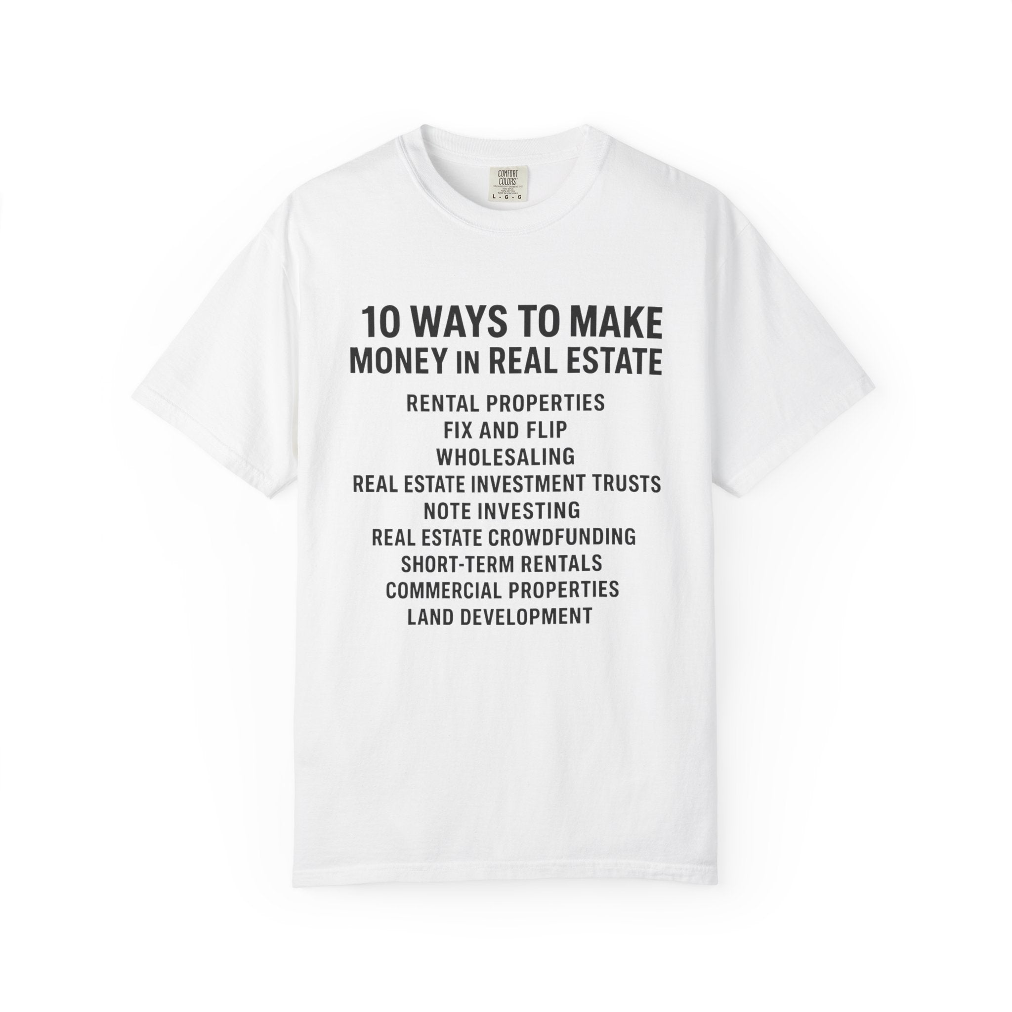 Real Estate Tips Unisex T-Shirt, Motivational Tee, Entrepreneur Gift, Money Making Shirt, Investing Humor Shirt