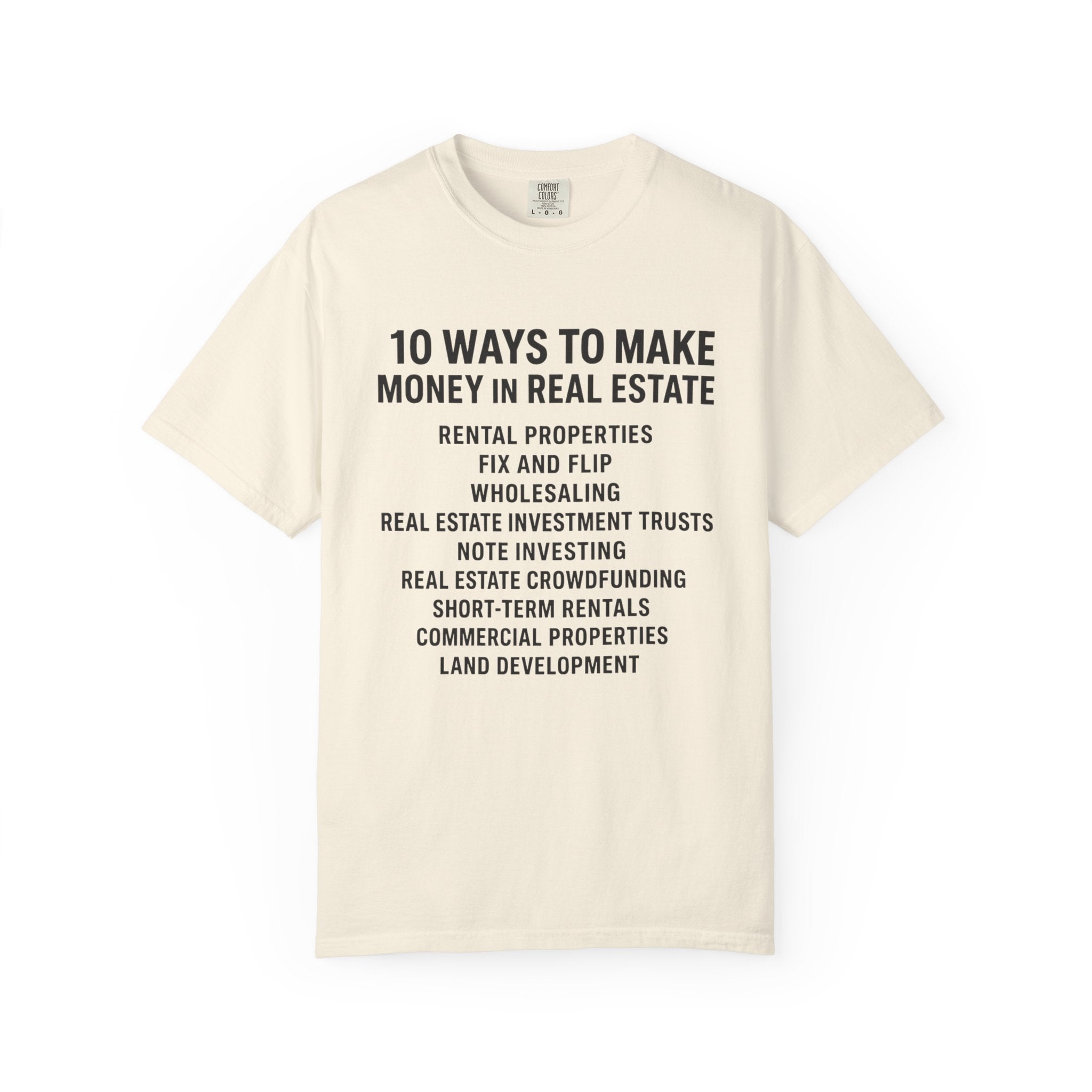 Real Estate Tips Unisex T-Shirt, Motivational Tee, Entrepreneur Gift, Money Making Shirt, Investing Humor Shirt