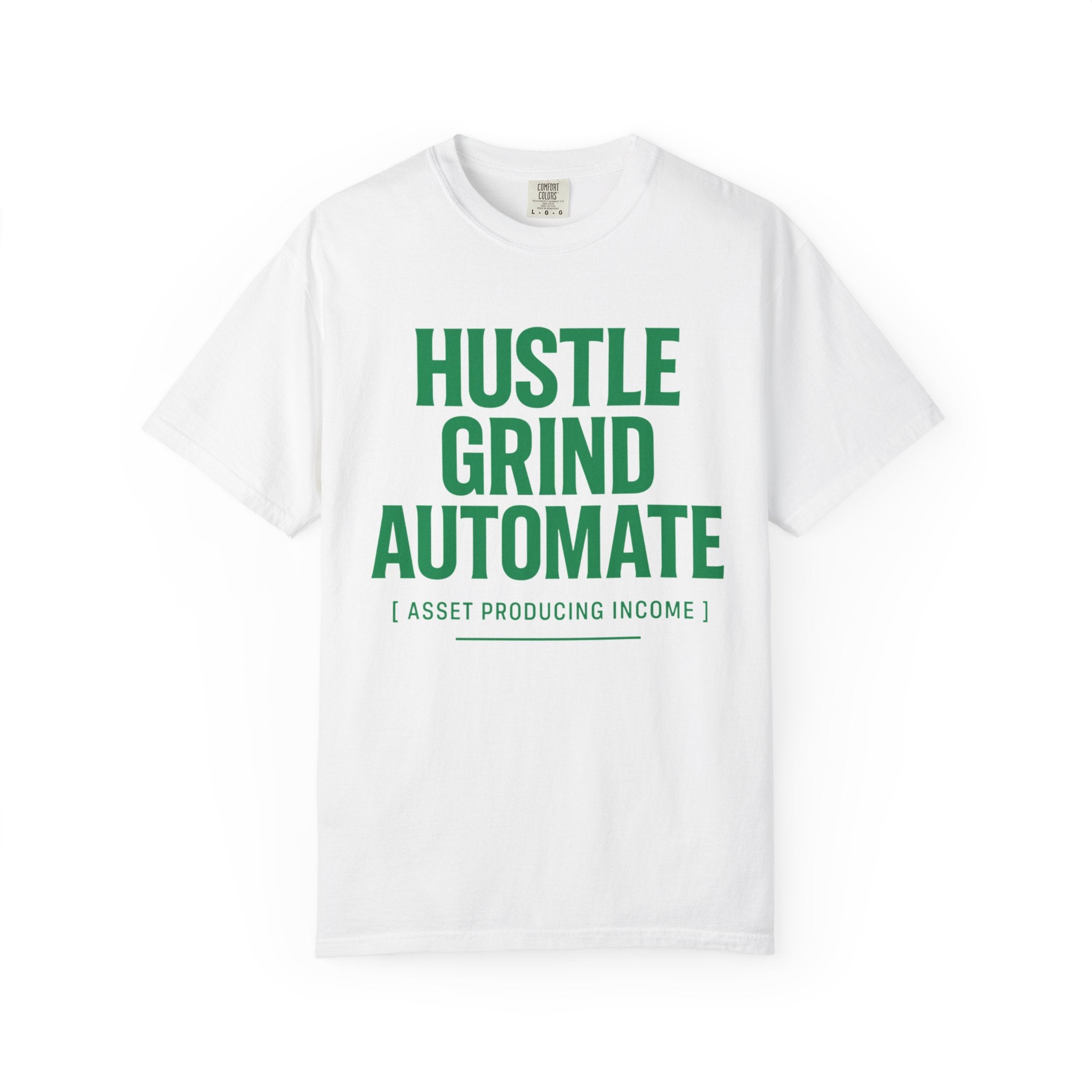 Motivational T-shirt, Hustle Grind Automate Shirt, Gift for Entrepreneurs, Affirmation Apparel, Work From Home Clothing