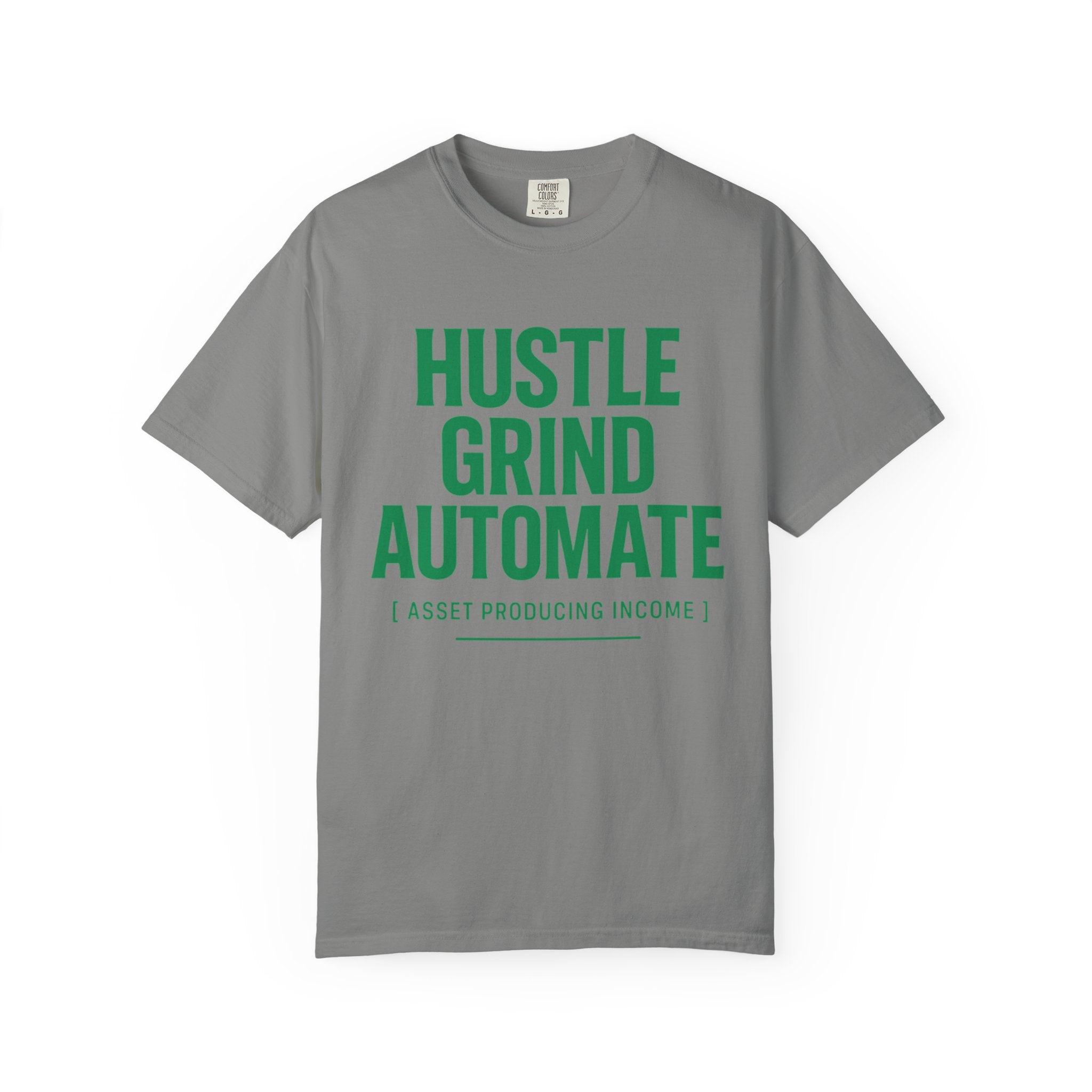 Motivational T-shirt, Hustle Grind Automate Shirt, Gift for Entrepreneurs, Affirmation Apparel, Work From Home Clothing