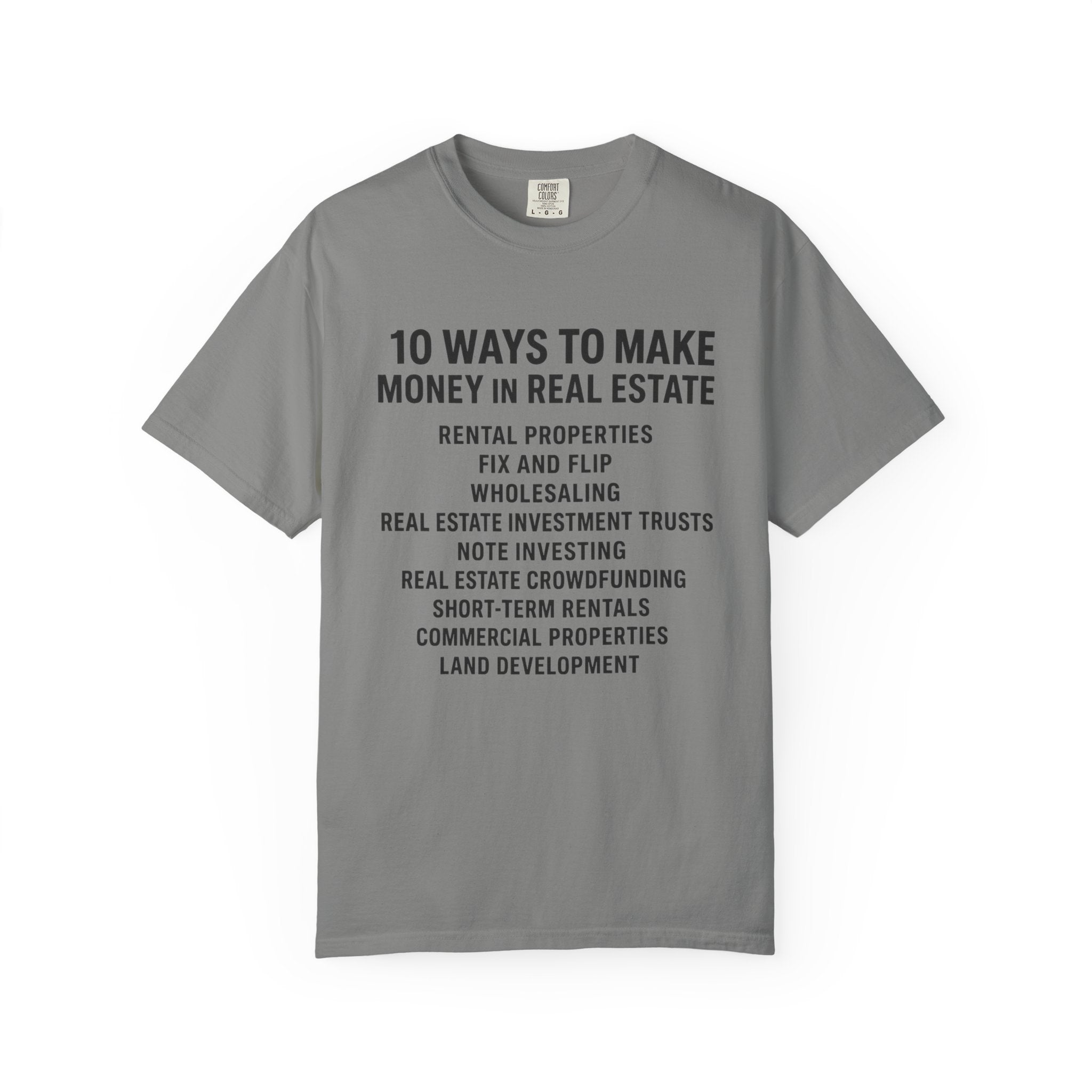 Real Estate Tips Unisex T-Shirt, Motivational Tee, Entrepreneur Gift, Money Making Shirt, Investing Humor Shirt