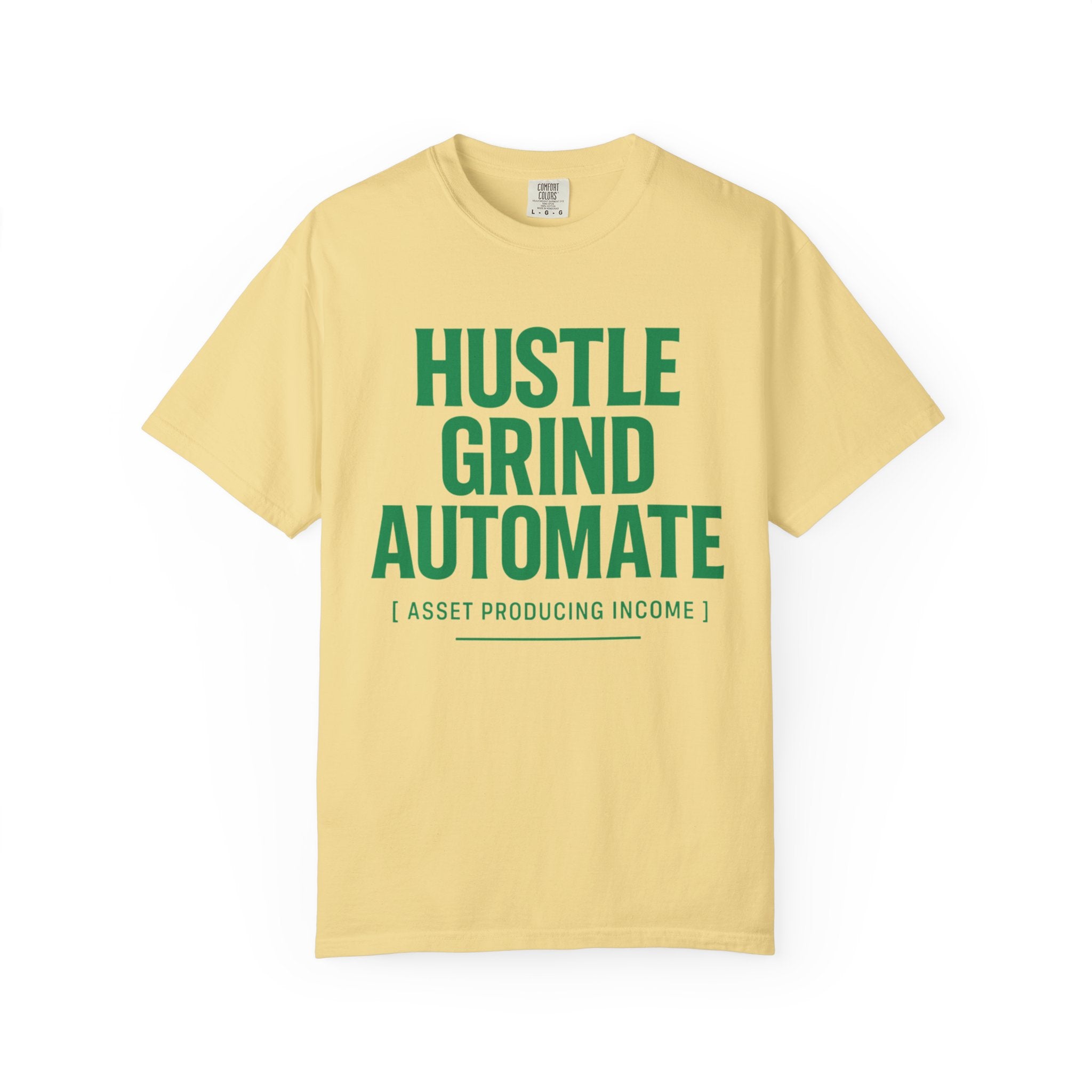 Motivational T-shirt, Hustle Grind Automate Shirt, Gift for Entrepreneurs, Affirmation Apparel, Work From Home Clothing