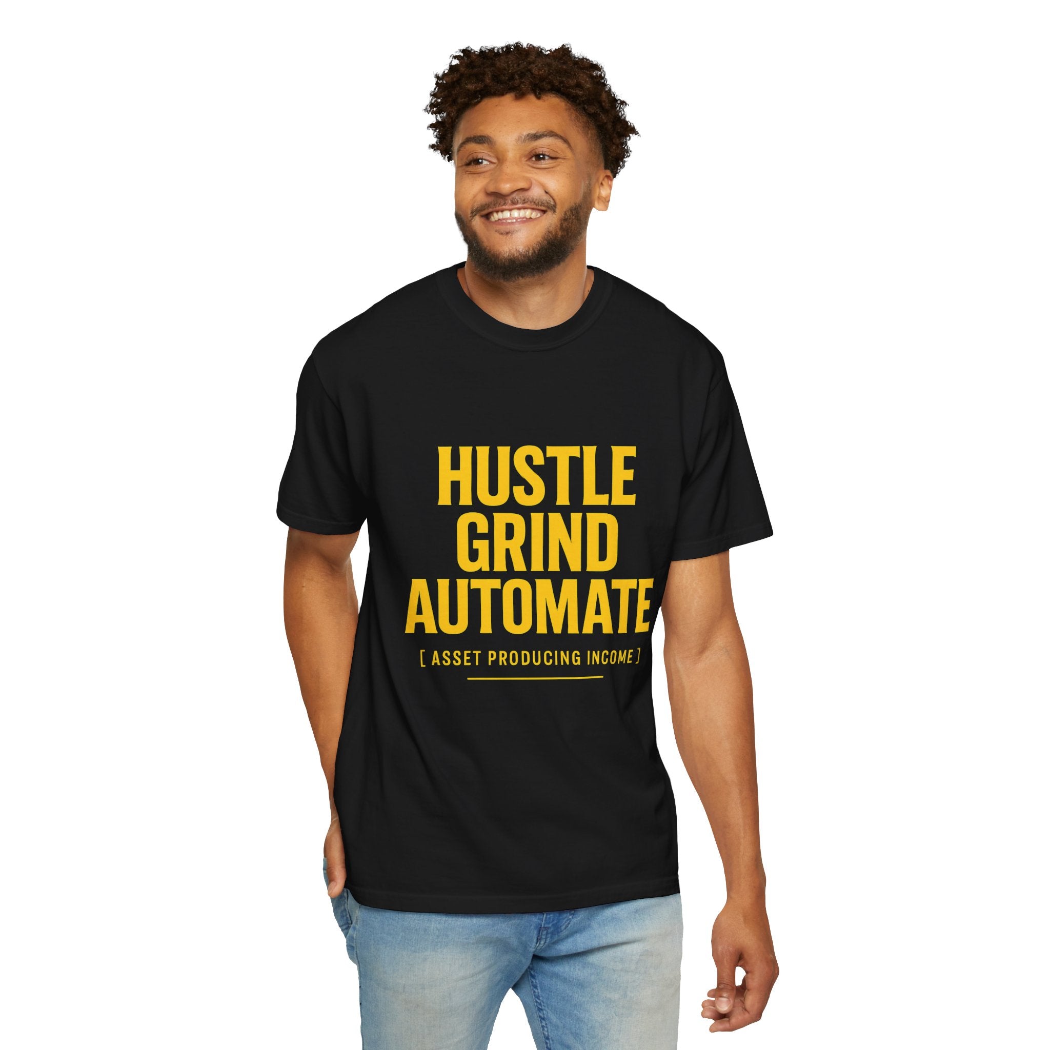 Hustle Grind Automate T-Shirt | Motivational Tee for Entrepreneurs, Unisex Graphic Shirt, Perfect Gift for Business Owners, Workwear