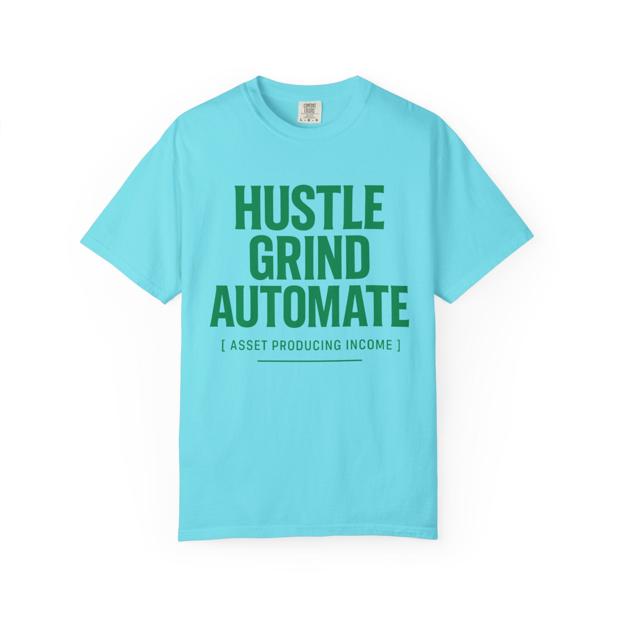 Motivational T-shirt, Hustle Grind Automate Shirt, Gift for Entrepreneurs, Affirmation Apparel, Work From Home Clothing