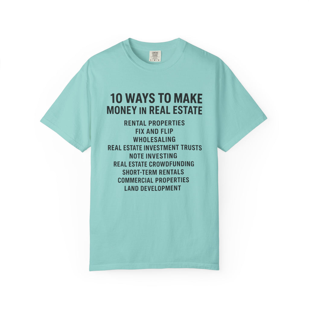 Real Estate Tips Unisex T-Shirt, Motivational Tee, Entrepreneur Gift, Money Making Shirt, Investing Humor Shirt