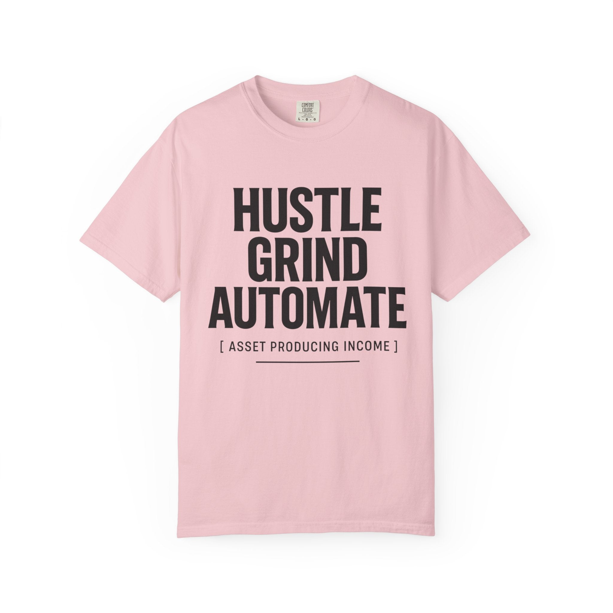 Motivational Unisex T-Shirt | Hustle Grind Automate, Inspirational Apparel, Casual Wear, Gift for Entrepreneurs, Hustler Outfit
